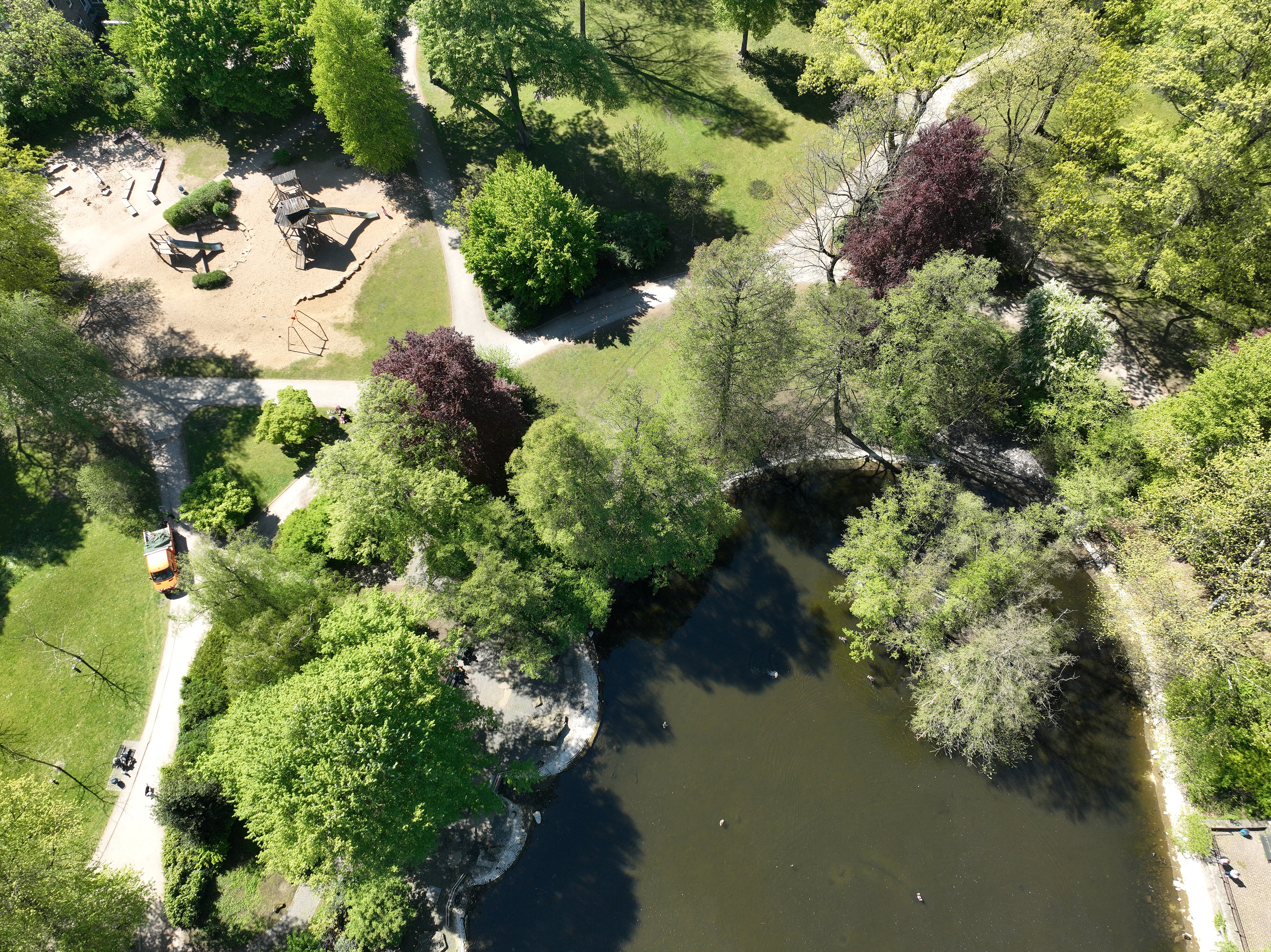 Stadtgarten Wanne, Luftbild © Stadt Herne