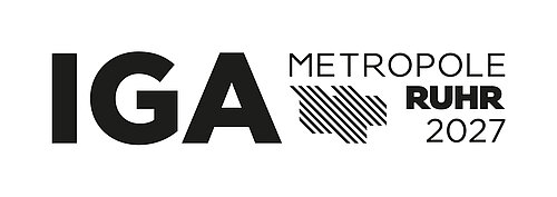Das Bild zeigt das Logo der IGA Metropole Ruhr 2027 gGmbH.