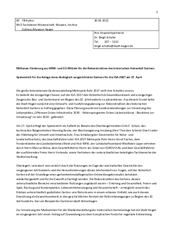 Kurzmitteilung ( intern )