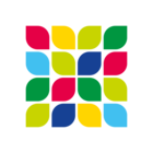 16 farbige Blütenblätter, die das quadratische Logo der IGA 2027 bilden