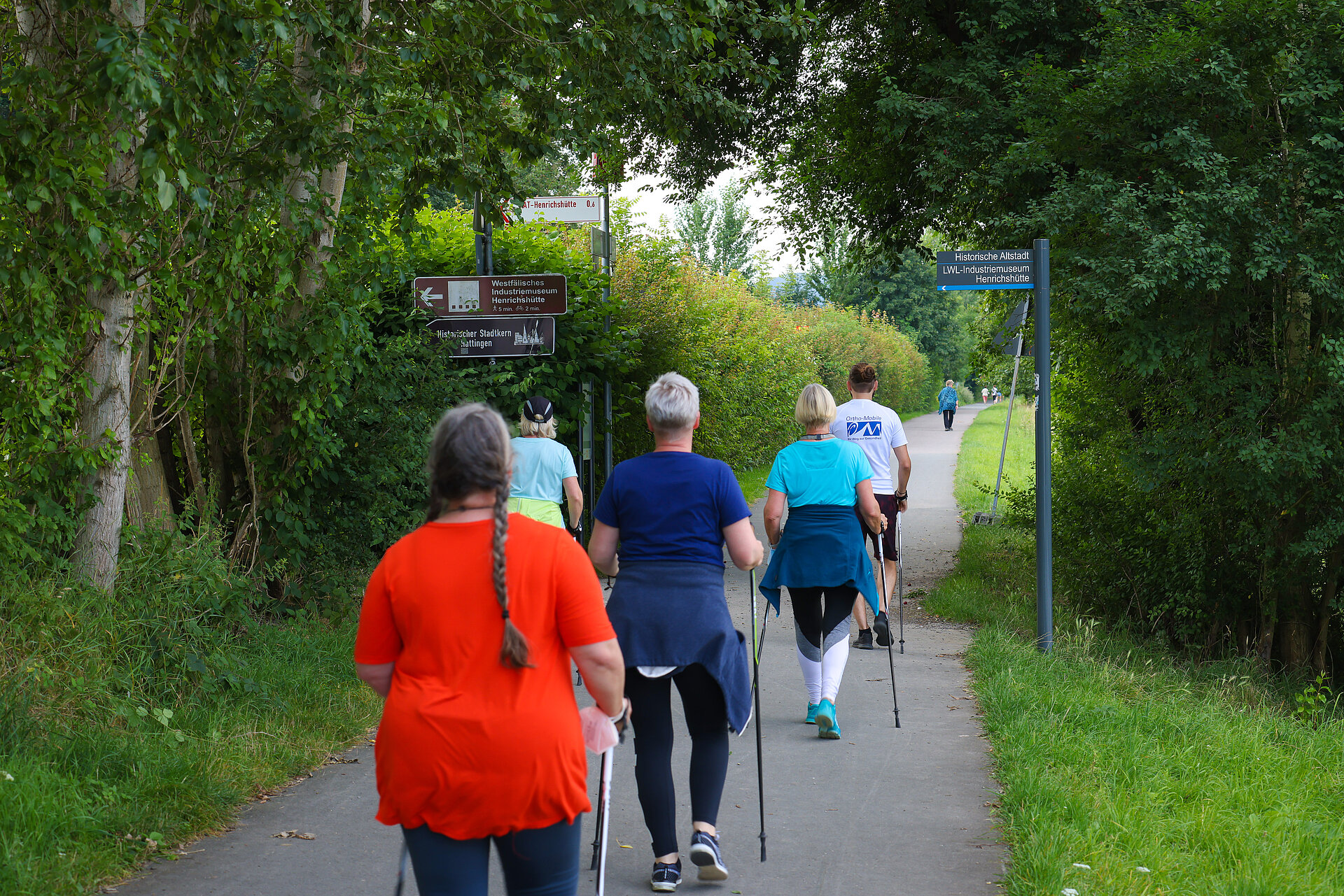 Rad- und Fußweg Ruhrdeichseite. © Rupert Oberhäuser