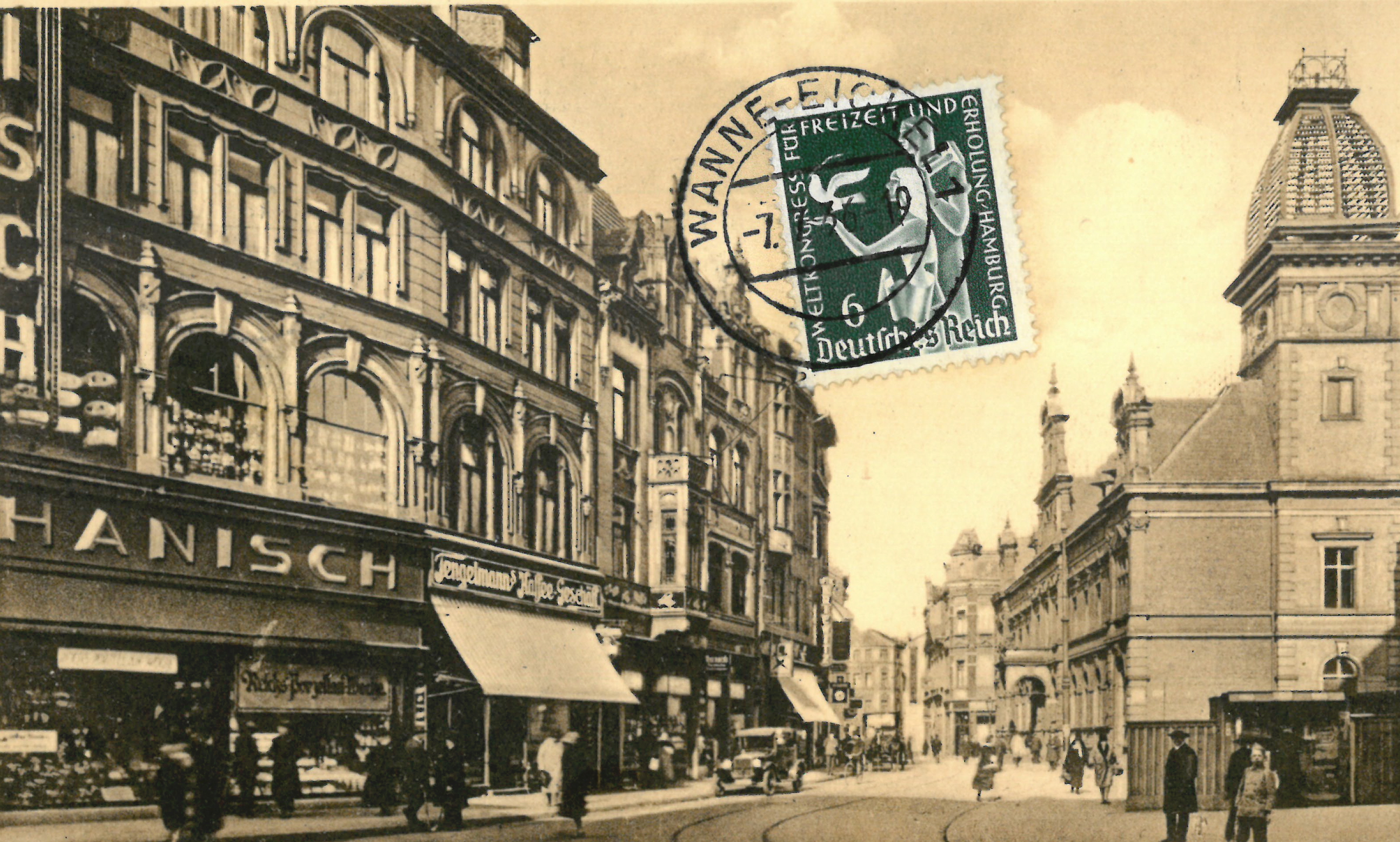 Postkarte Postraße Tengelmann Postkarte Postraße Tengelmann
