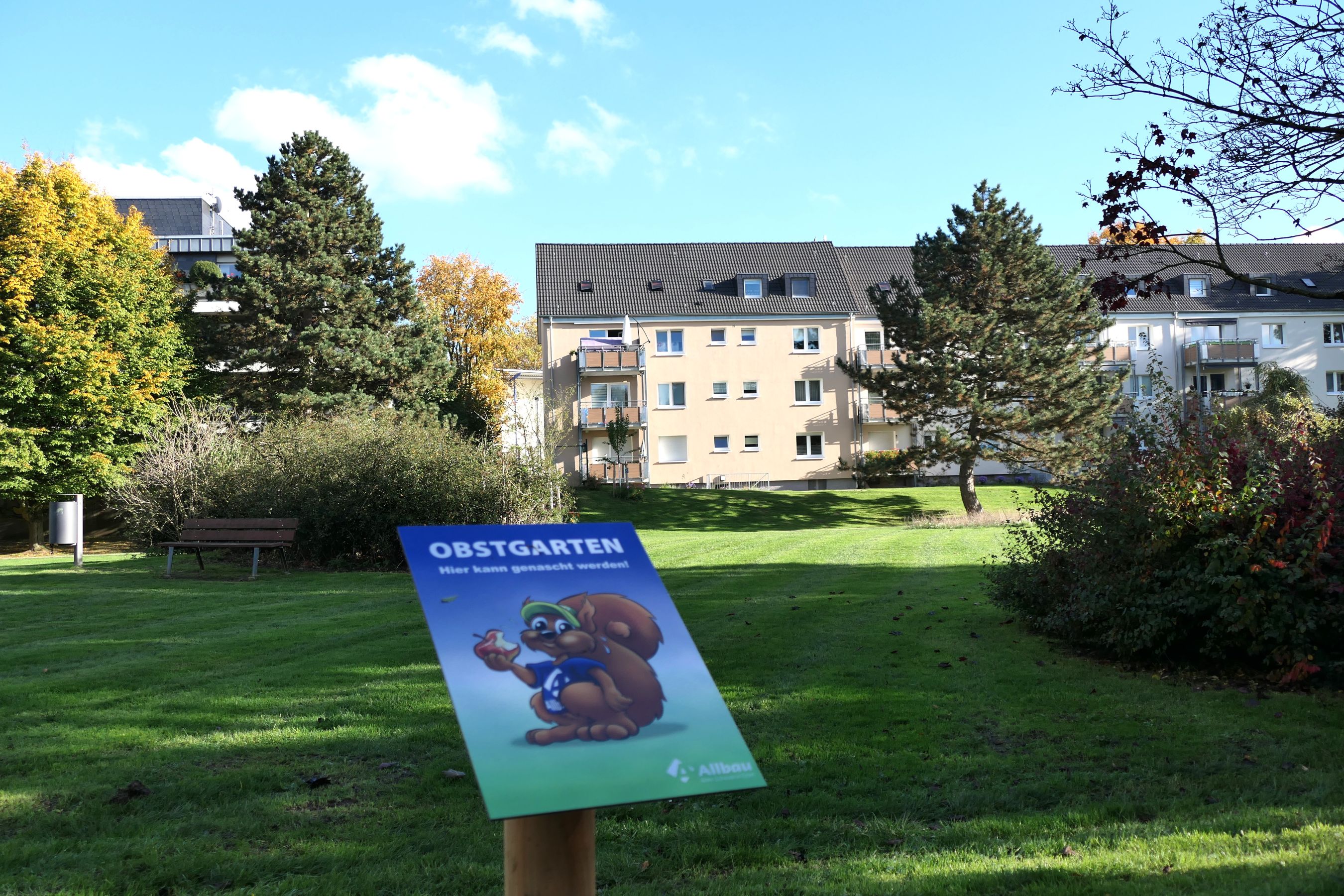 Obstgarten auf den Außenflächen Schwanenbuschstraße in Essen