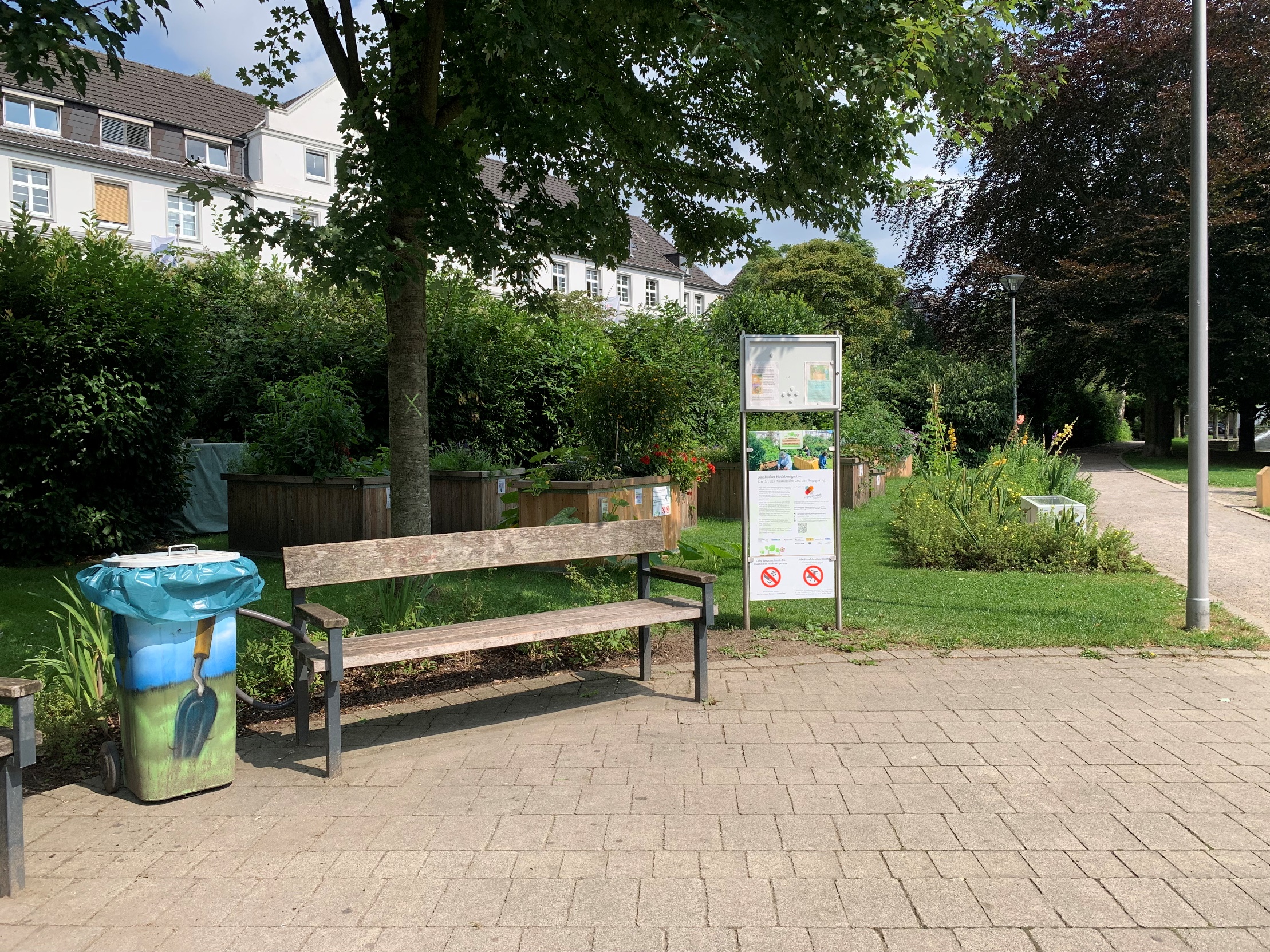 Interkultureller Hochbeetgarten Gladbeck 2024 Die bepflanzten Hochbeete Sommer 2024