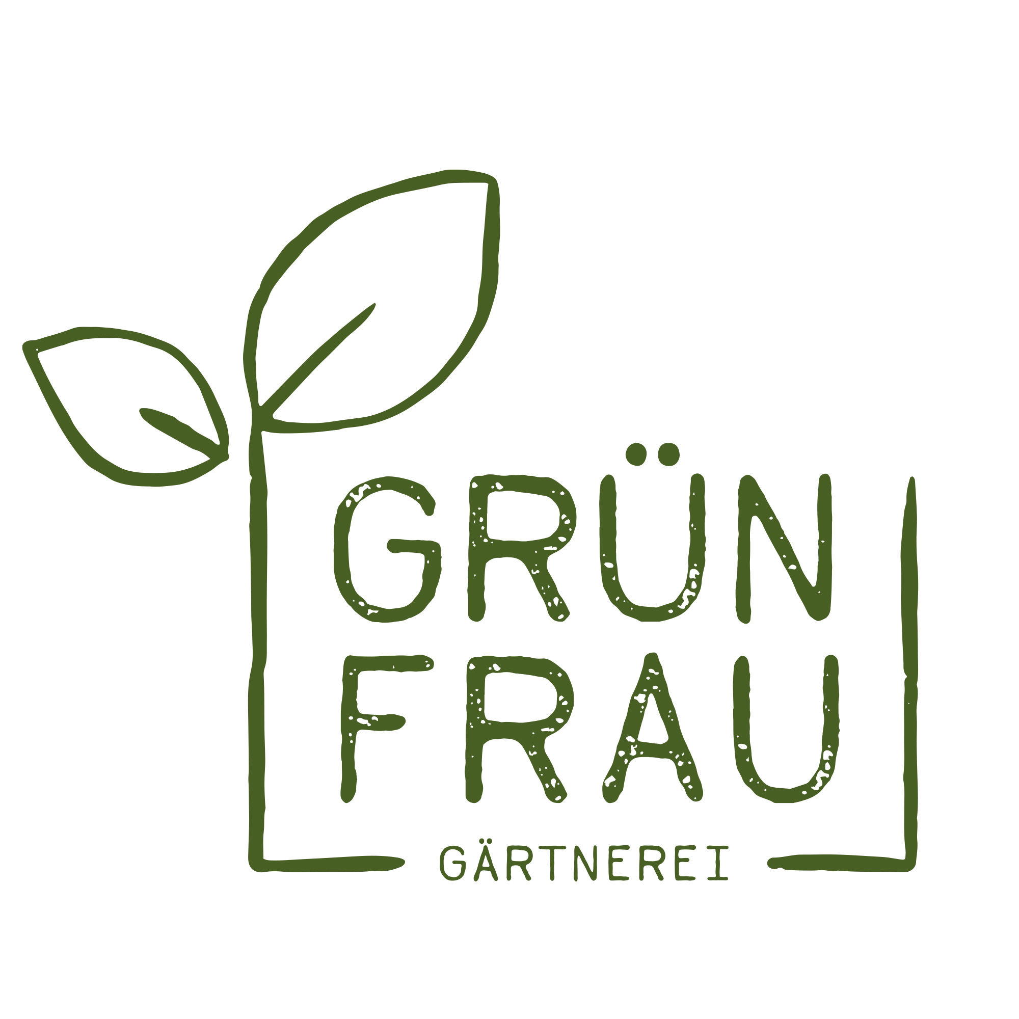 Logo Ein Hochbeet mit Blattsymbol und unserem Projektnamen