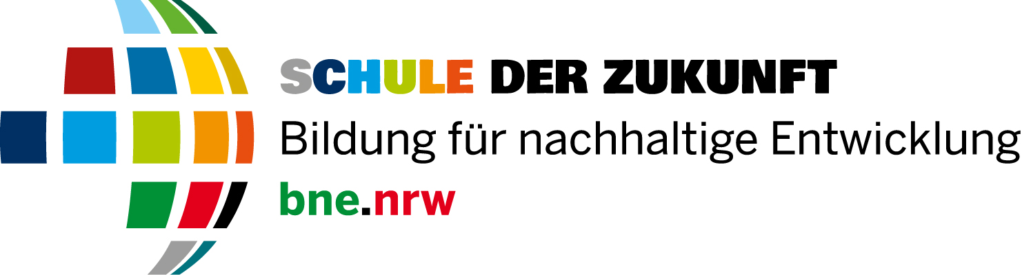 SdZ_NUA_2020 Globus bestehend aus 17 bunten Kacheln, die das Logo des Landesprogramms Schule der Zukunft darstellen soll