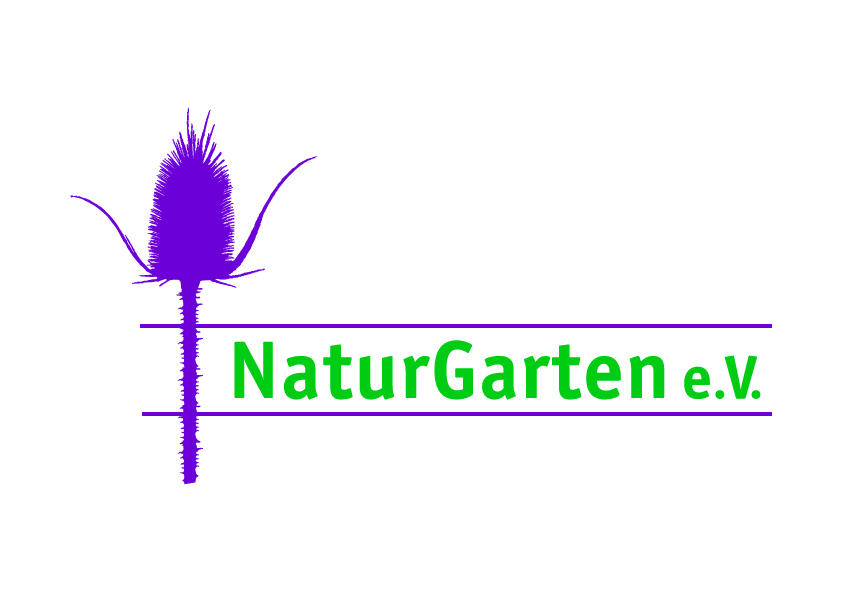 Logo NaturGarten e.V. Logo mit Wilder Karde