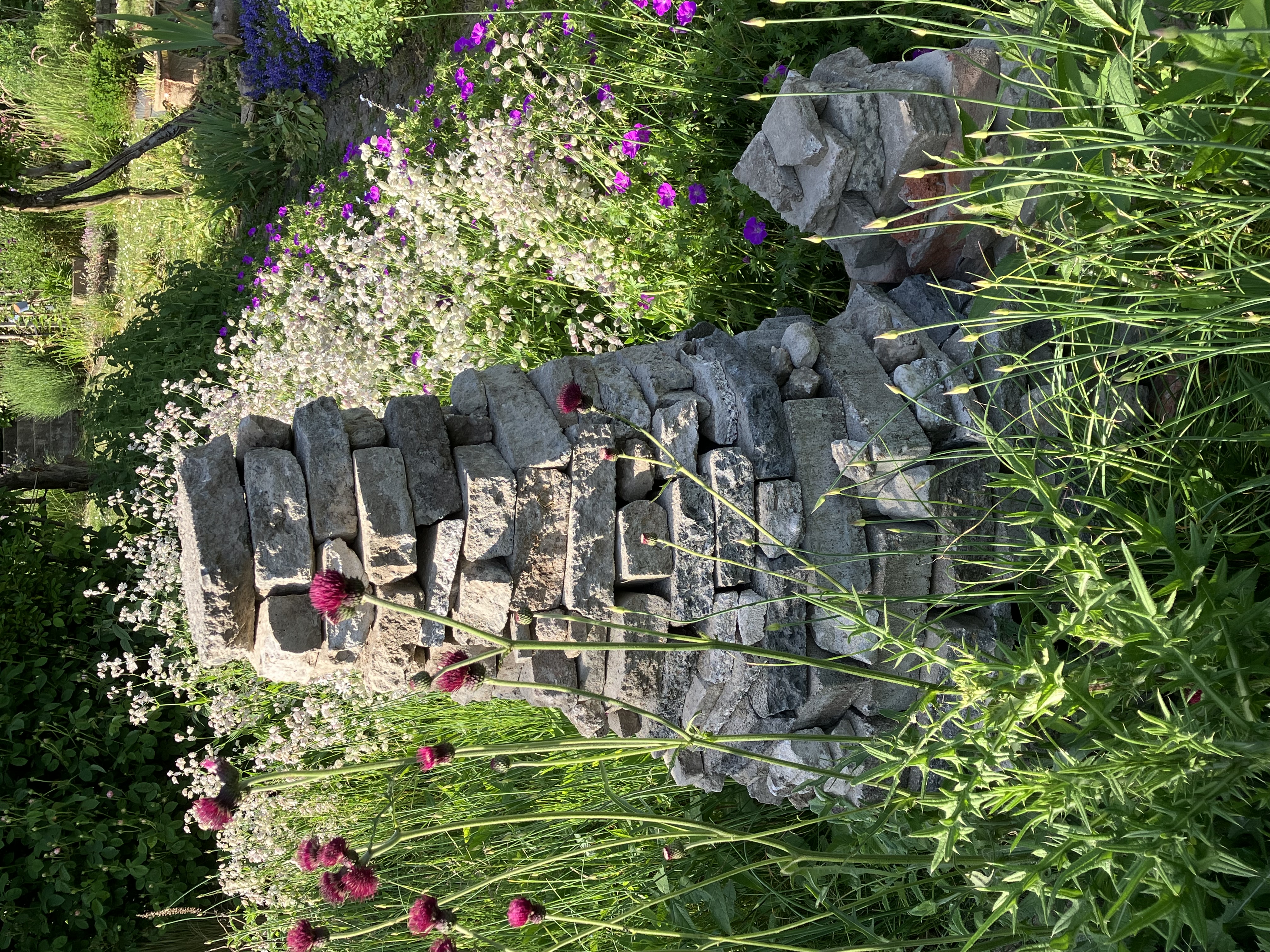 Naturkleingarten_Essen_Waimann_ 2023 Naturgartenelement Steinturm