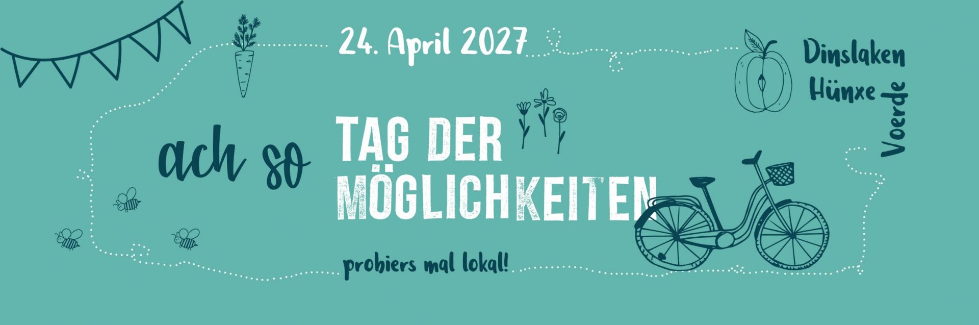 Tag der Möglichkeiten Logo des Projekt mit Veranstaltungstitel, Ort und Datum
