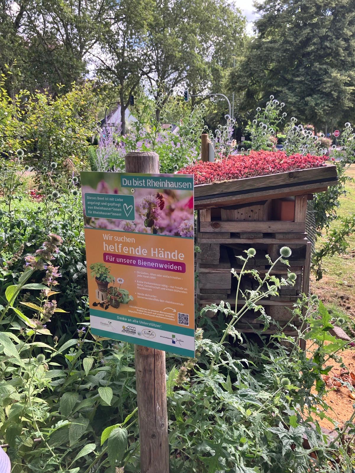 Bienenweiden in Duisburg-Rheinhausen Hauptansicht Staudenbeet Duisburger Straße