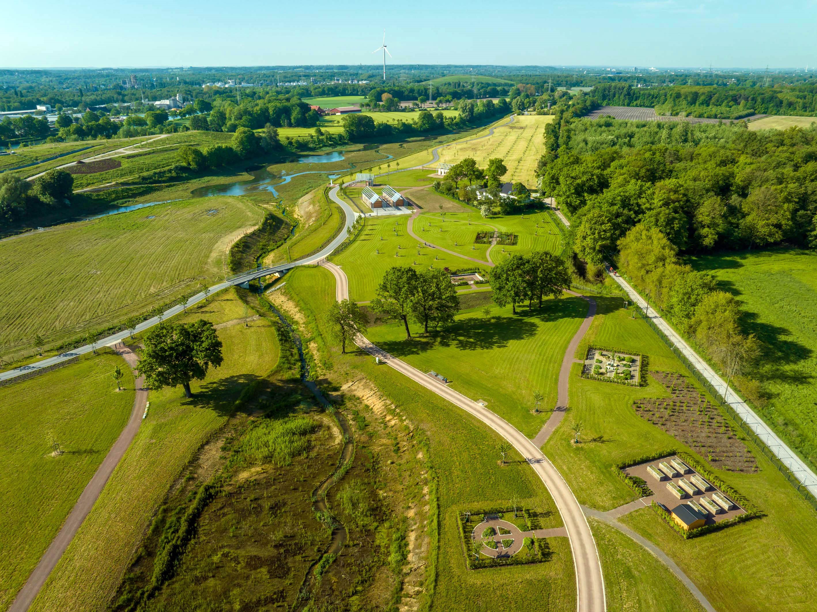 Luftbild des Suderwicher Baches