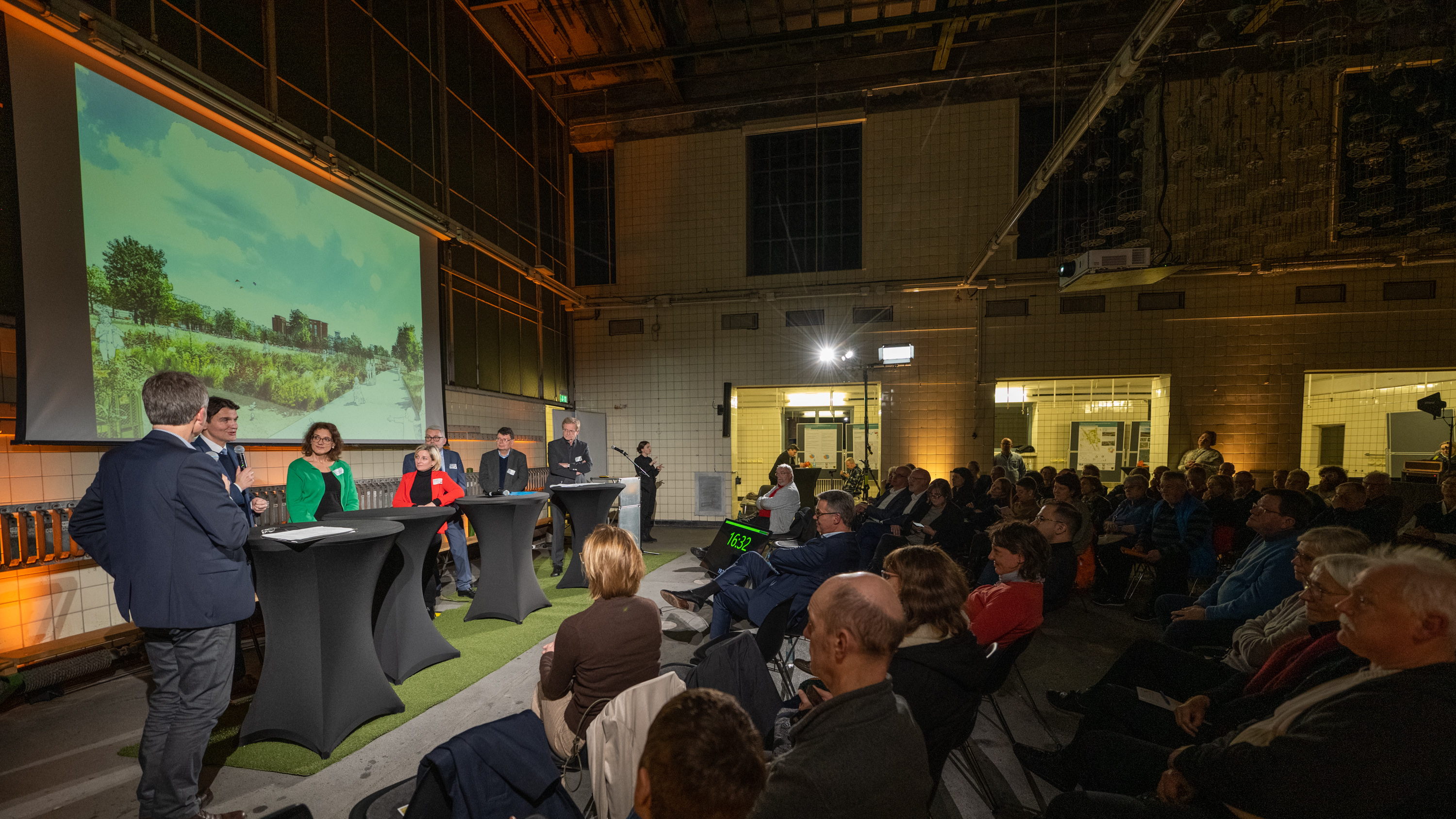 Vorträge und Diskussionen zur IGA 2027 in der Kokerei Hansa im Januar 2023