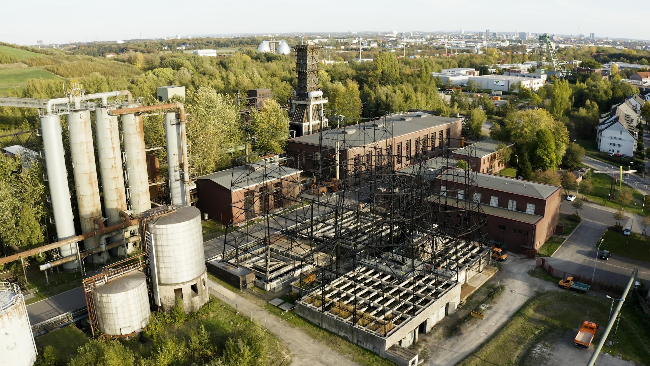 Kokerei Hansa Das Bild zeigt eine Luftaufnahme der Kokerei Hansa.