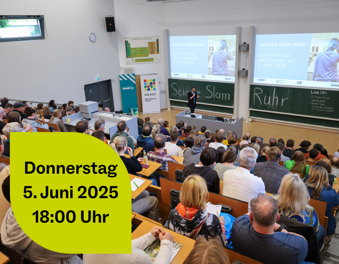 Hörsaal mit Besuchenden de Science Slam Ruhr 2024