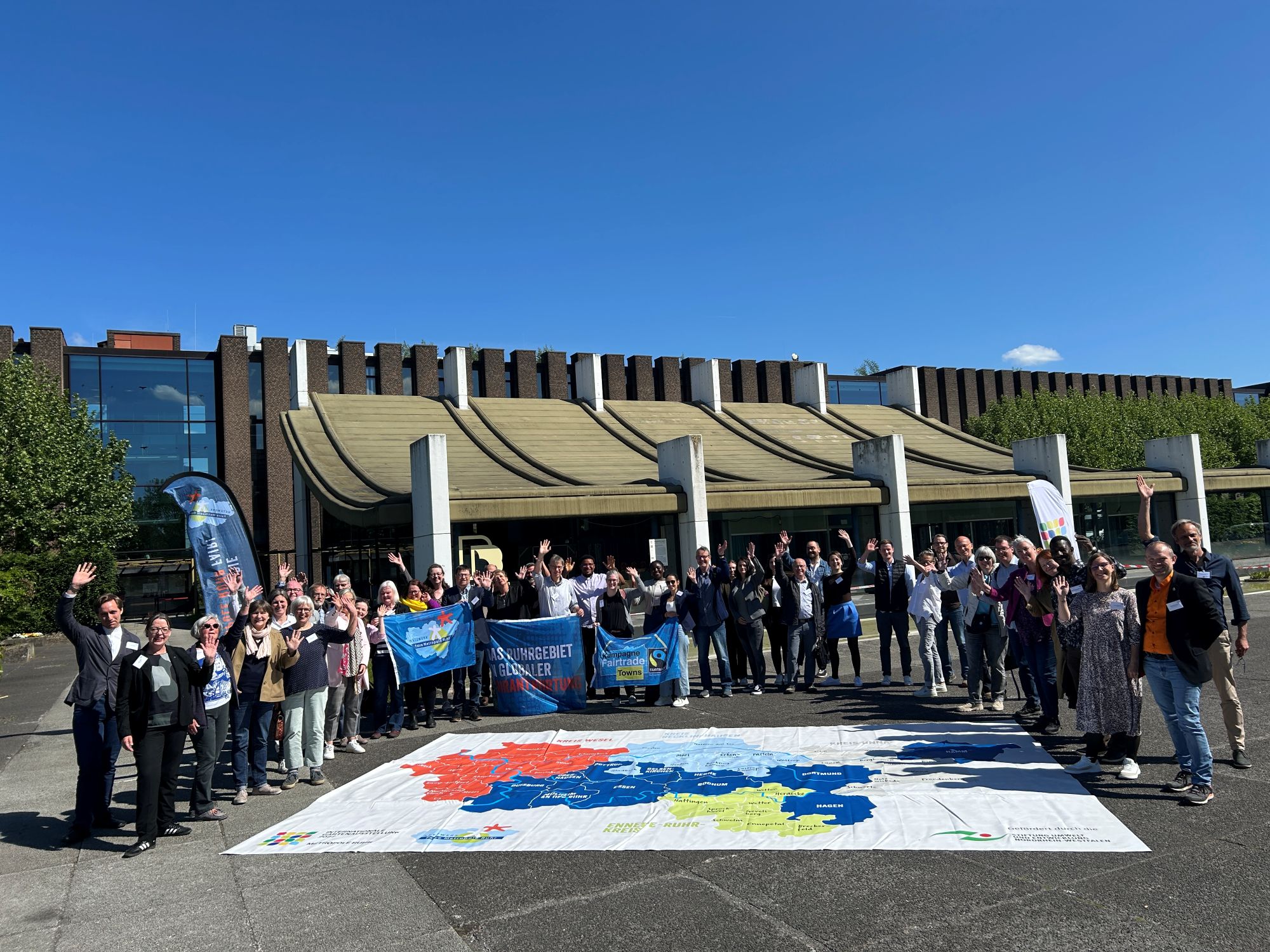 Gruppenfoto des dritten Netzwerktreffens IGA 2027, Fairer Handel und die SDGs in Castrop-Rauxel