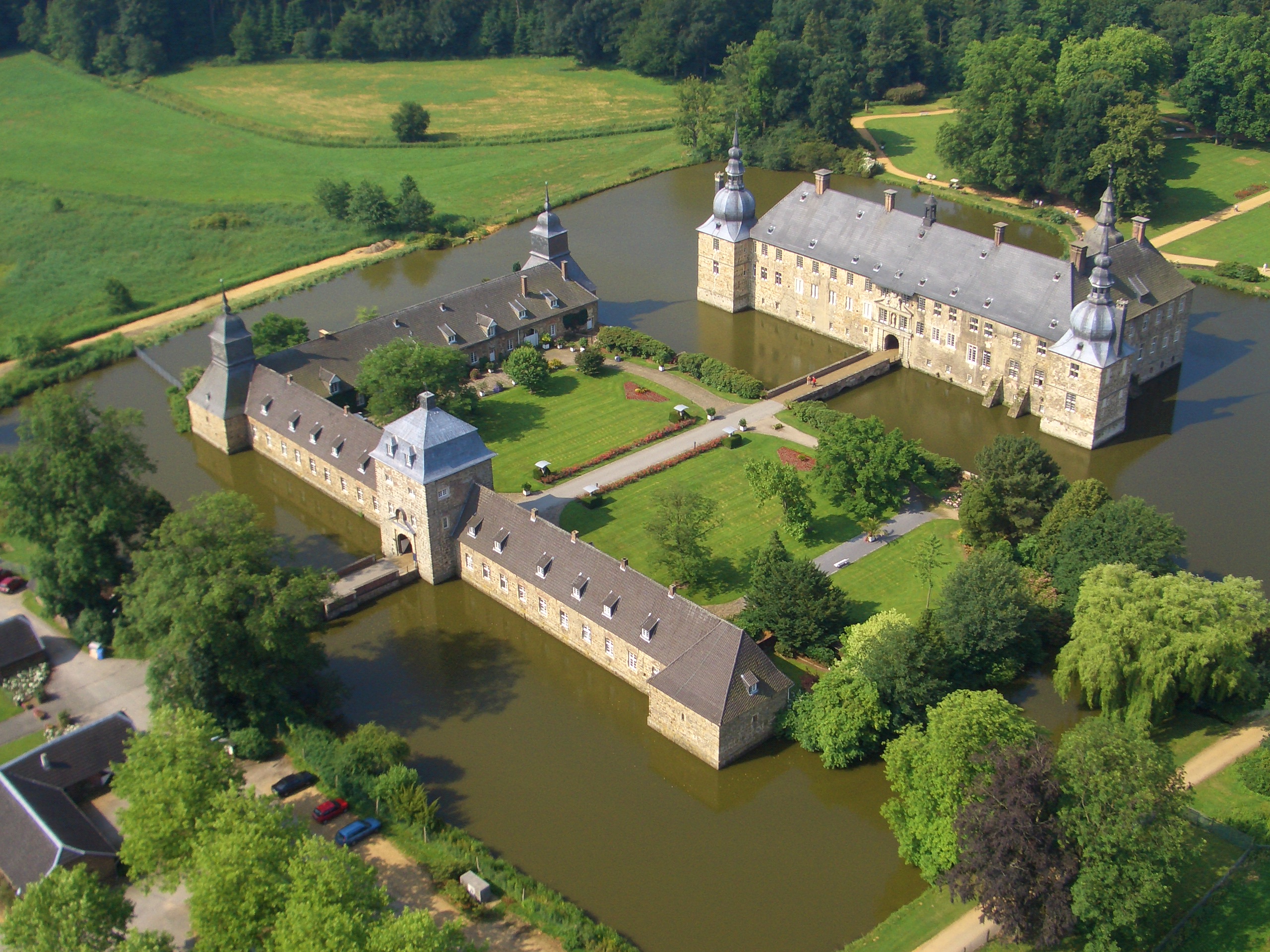 Luftbild Schloss Lembeck