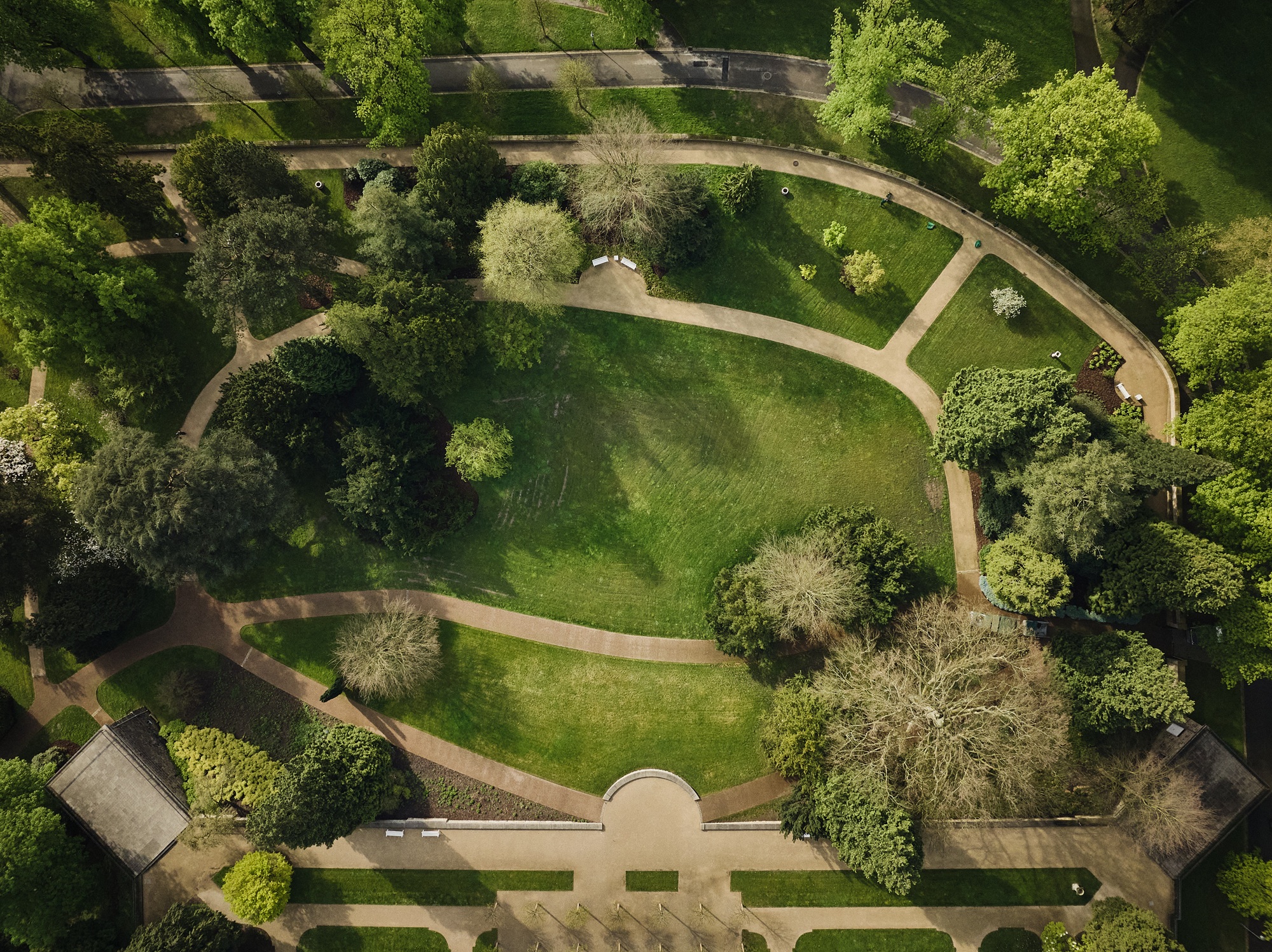 Luftbild Hügelpark © Krupp-Stiftung, Peter Gwiazda