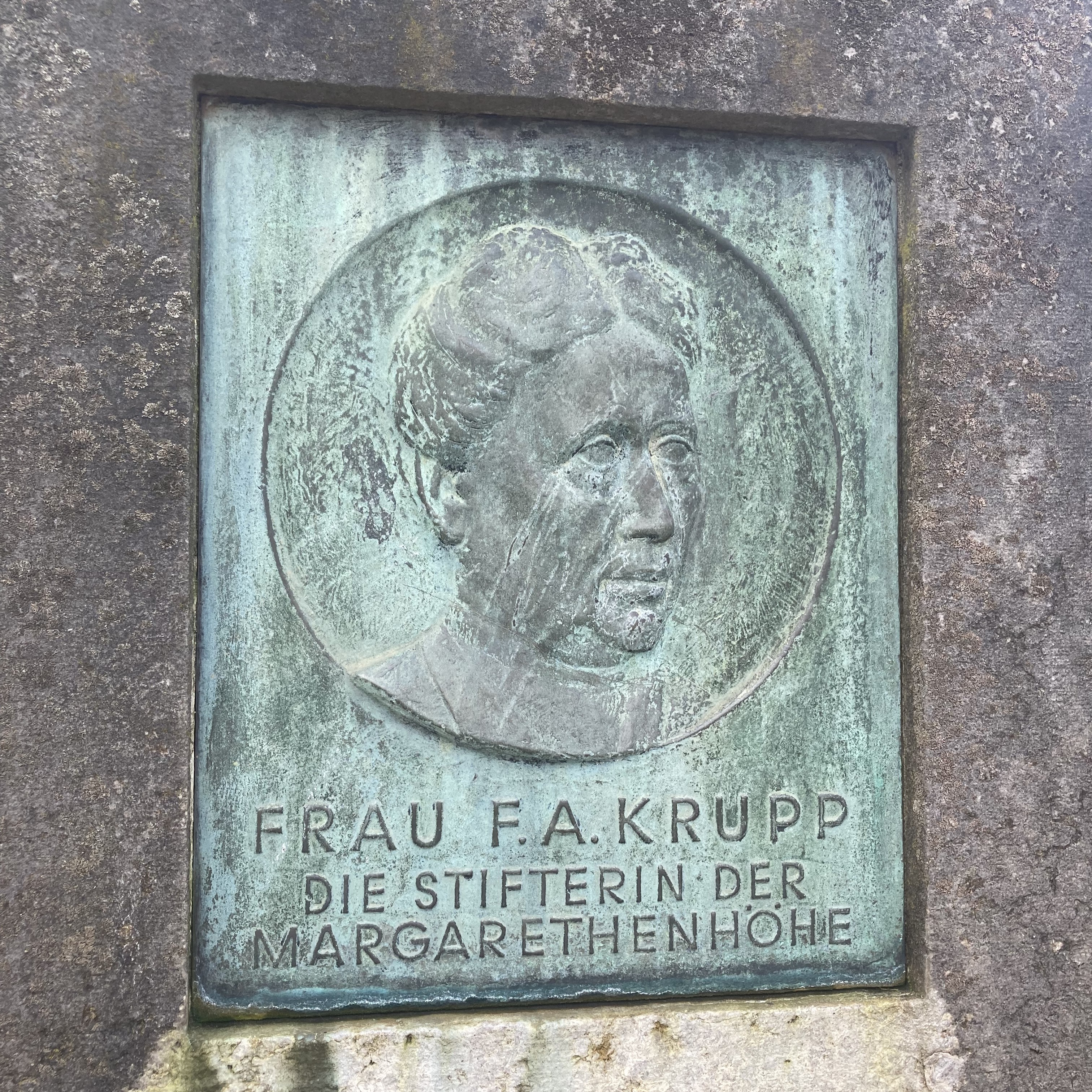 Gedenktafel für Margarethe Krupp, Foto: IGA 2027
