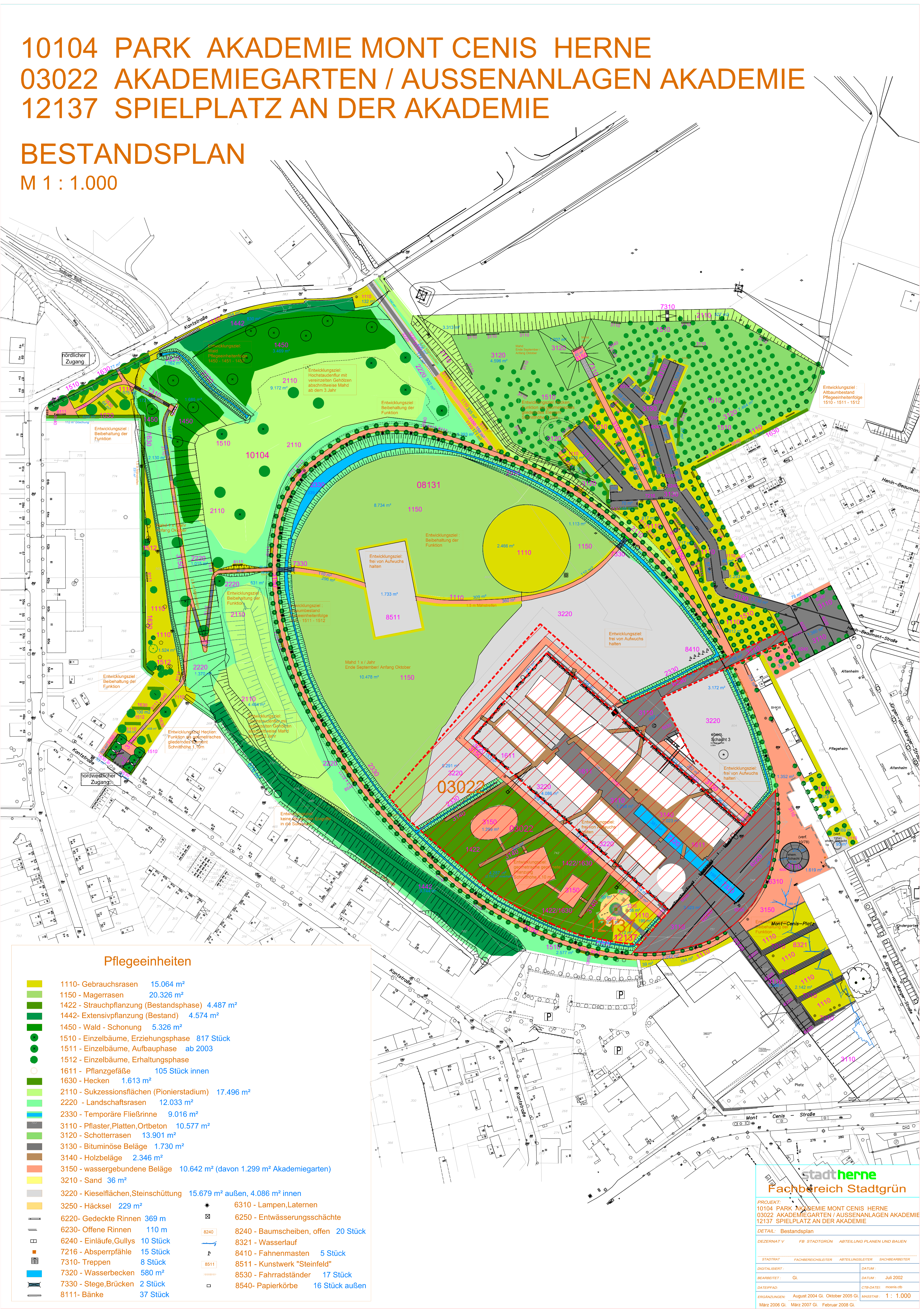 Mont-Cenis, Bestandsplan 2022 © Stadt Herne Mont-Cenis, Bestandsplan 2022 © Stadt Herne